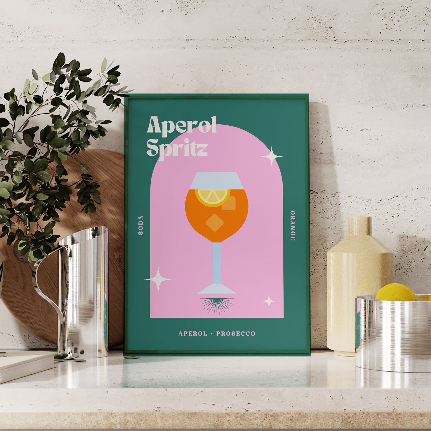 SECONDS Retro Aperol Spritz Print