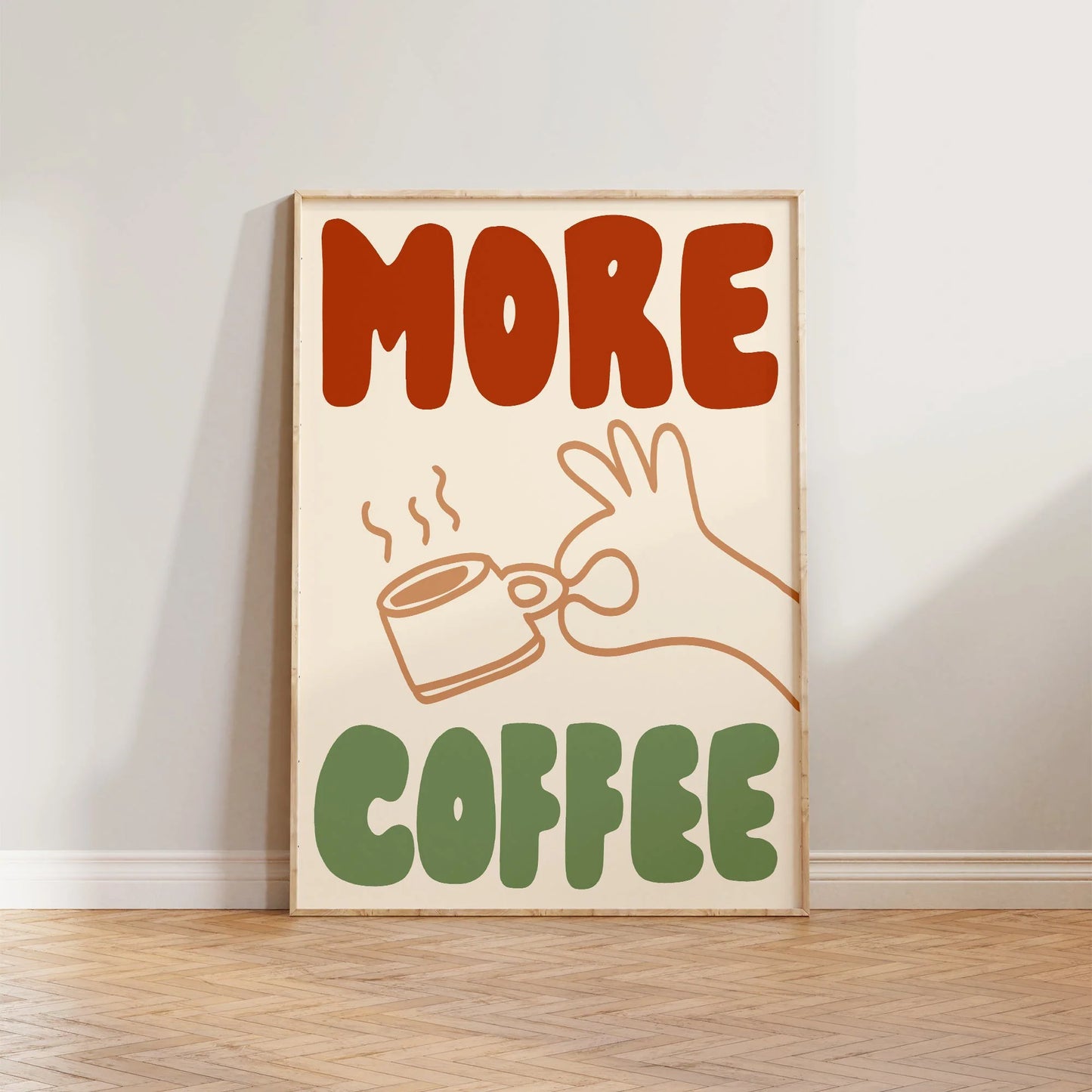 SECONDS More Coffee Print