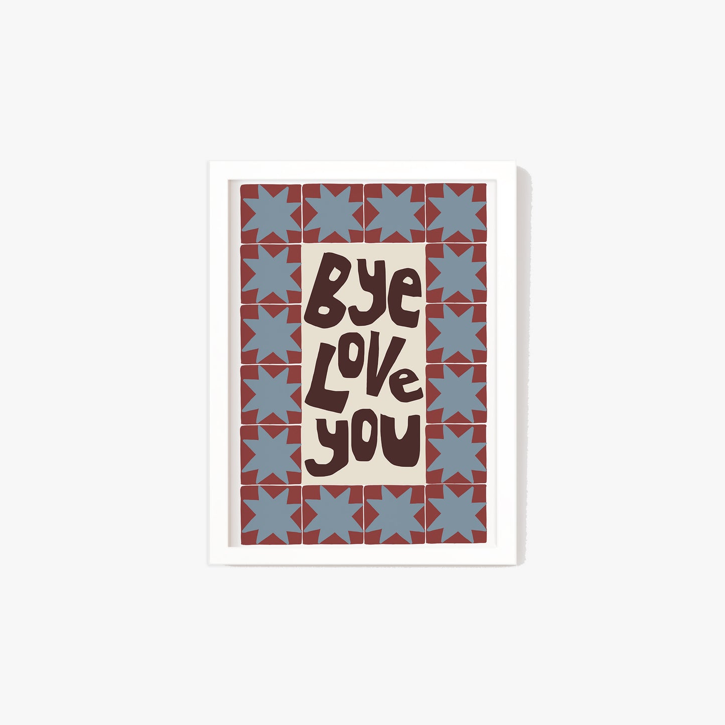 Bye, Love You Patchwork Print