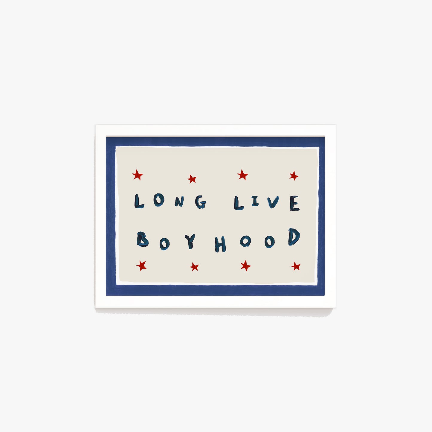 Long Live Boyhood Hand Painted Print