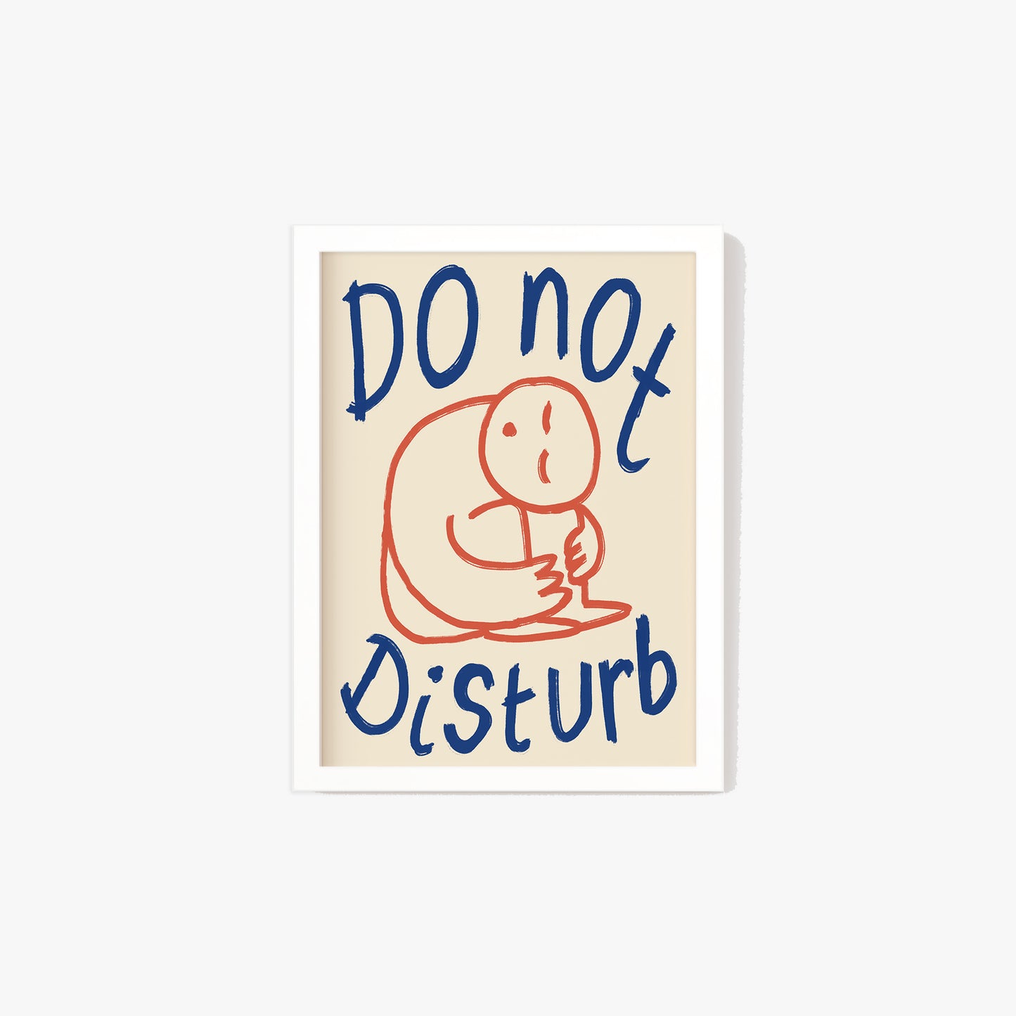 Do Not Disturb Doodle Print