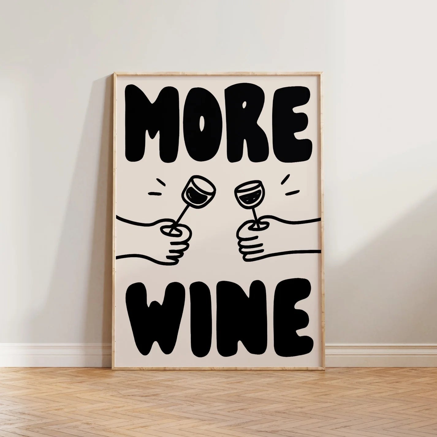 SECONDS More Wine Print