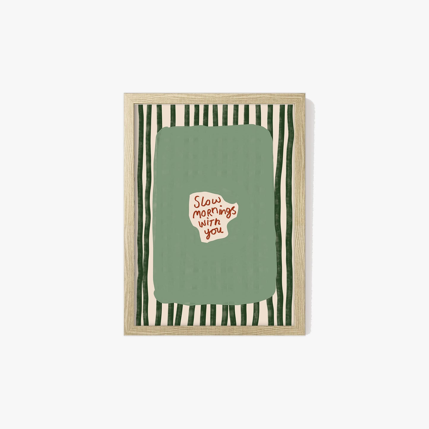 Slow Mornings With You Striped Print