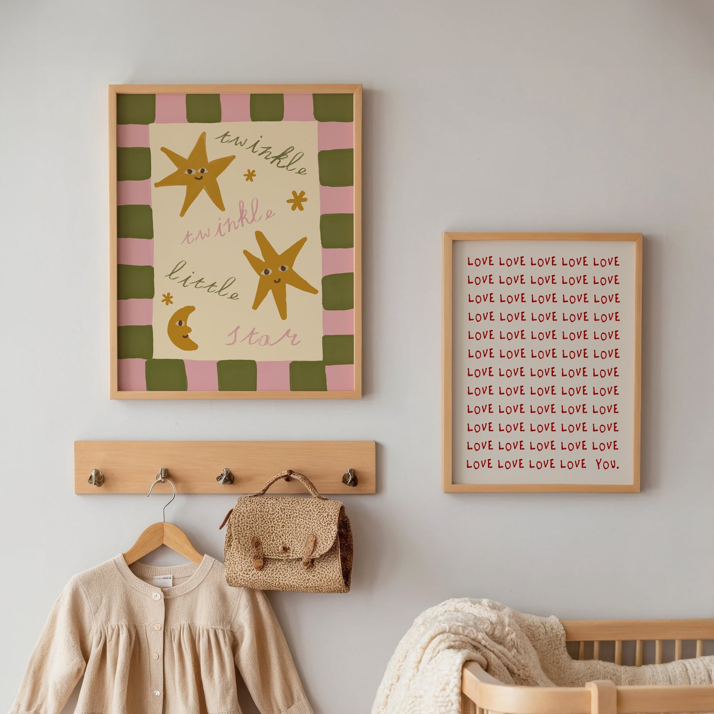 Twinkle Little Star Checkered Print