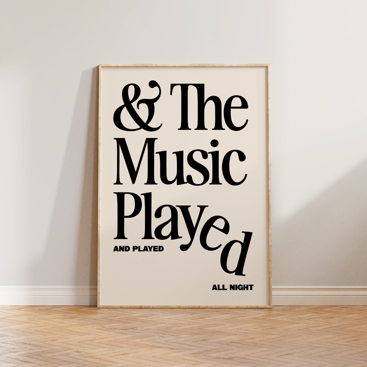 The Music Played Print