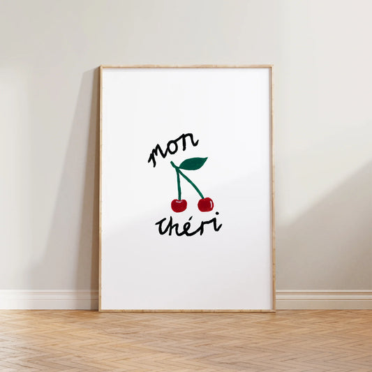 SECONDS Mon Cheri Hand Painted Print