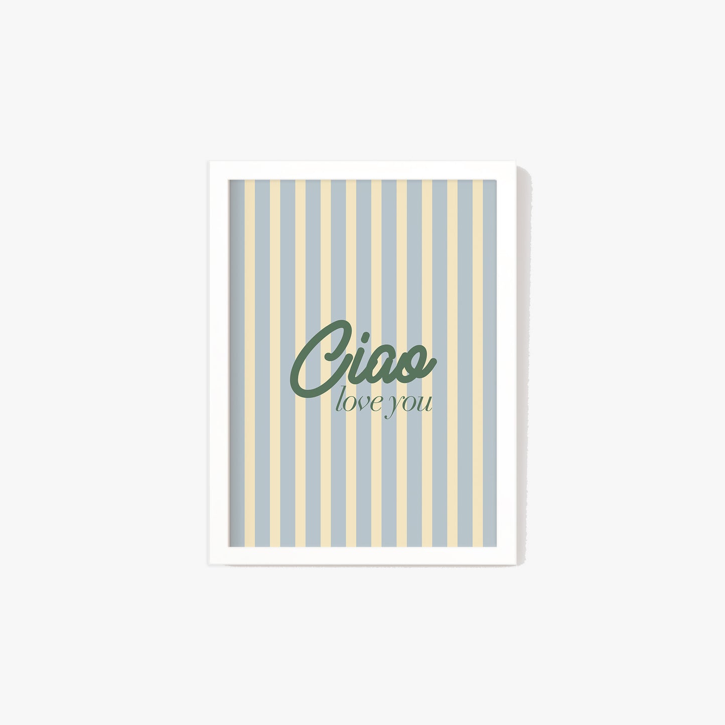 Ciao Love You Hallway Stripe Print