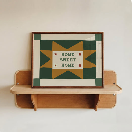 Home Sweet Home Patchwork Print