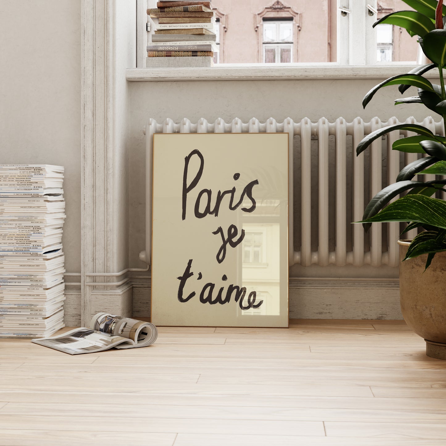 Paris Je T'aime Handwritten Print