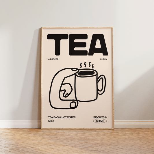 Tea Hand Drawn Print
