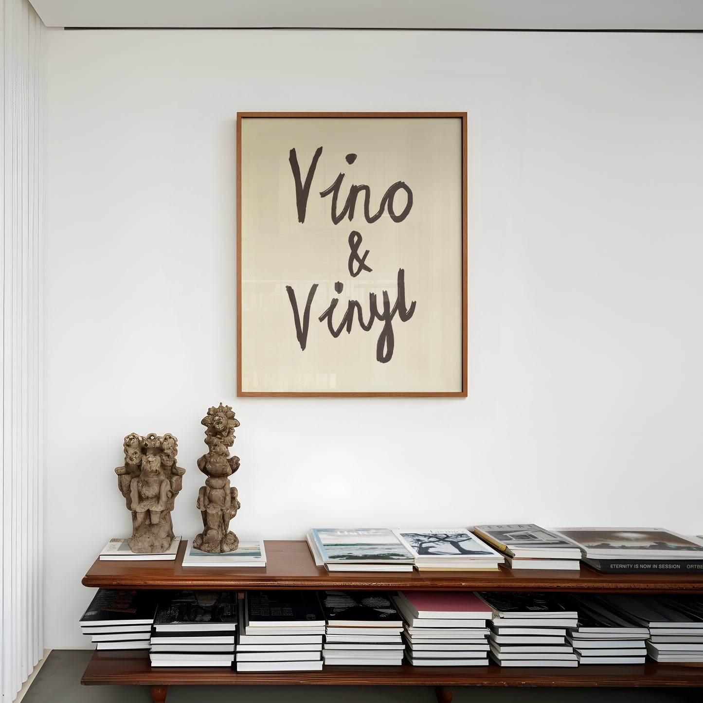 Vino & Vinyl Handwritten Print