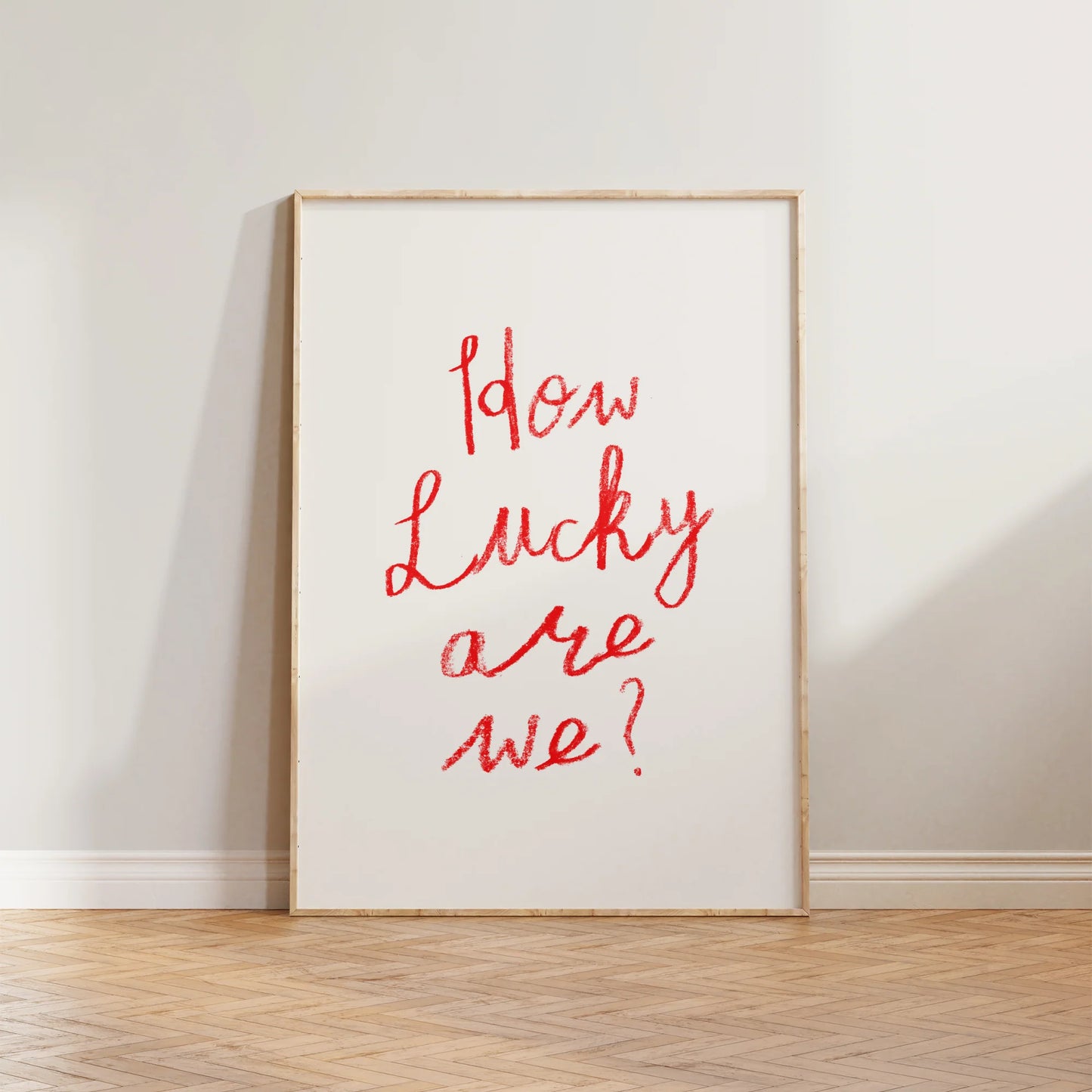 SECONDS How Lucky Are We Print