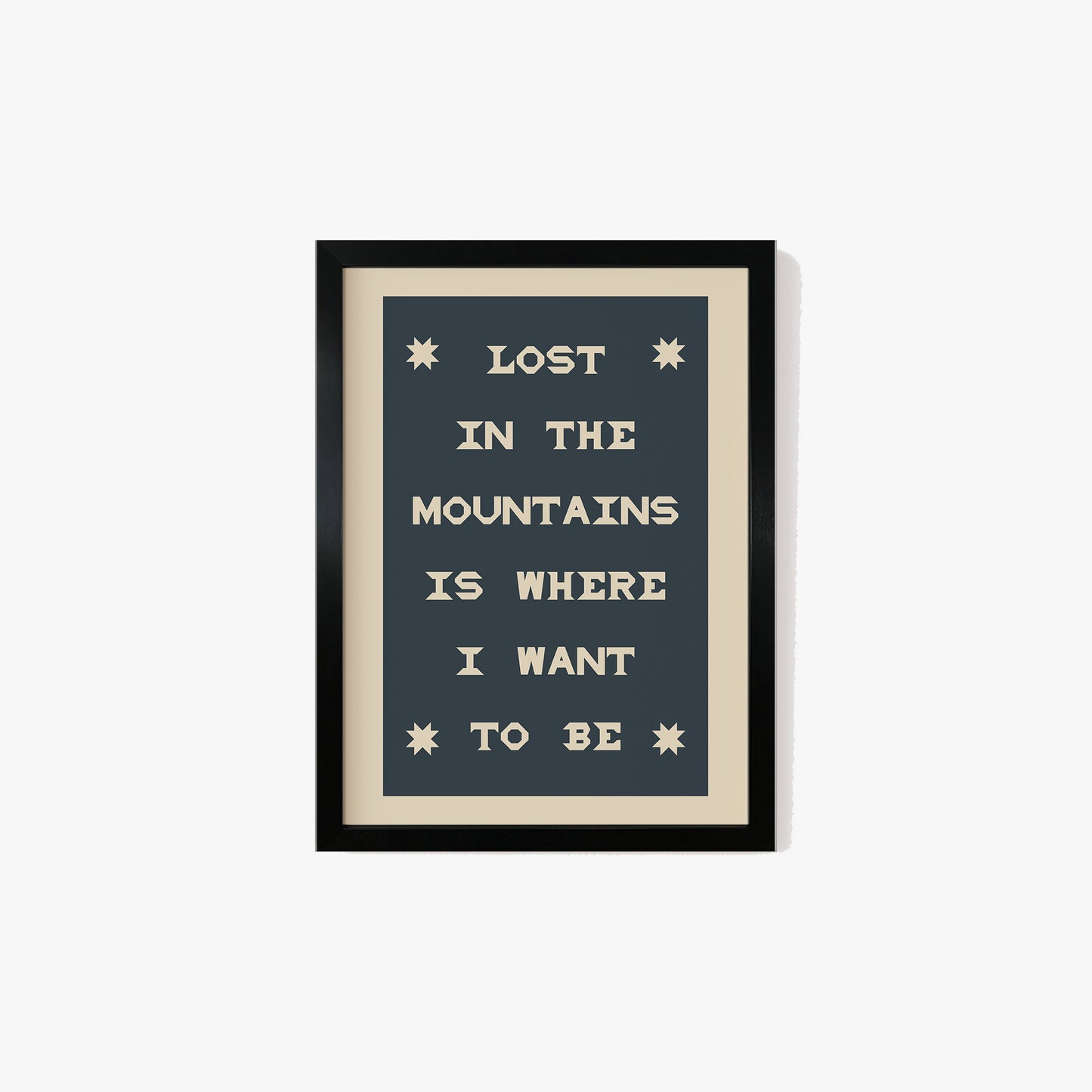 Lost In The Mountains Print