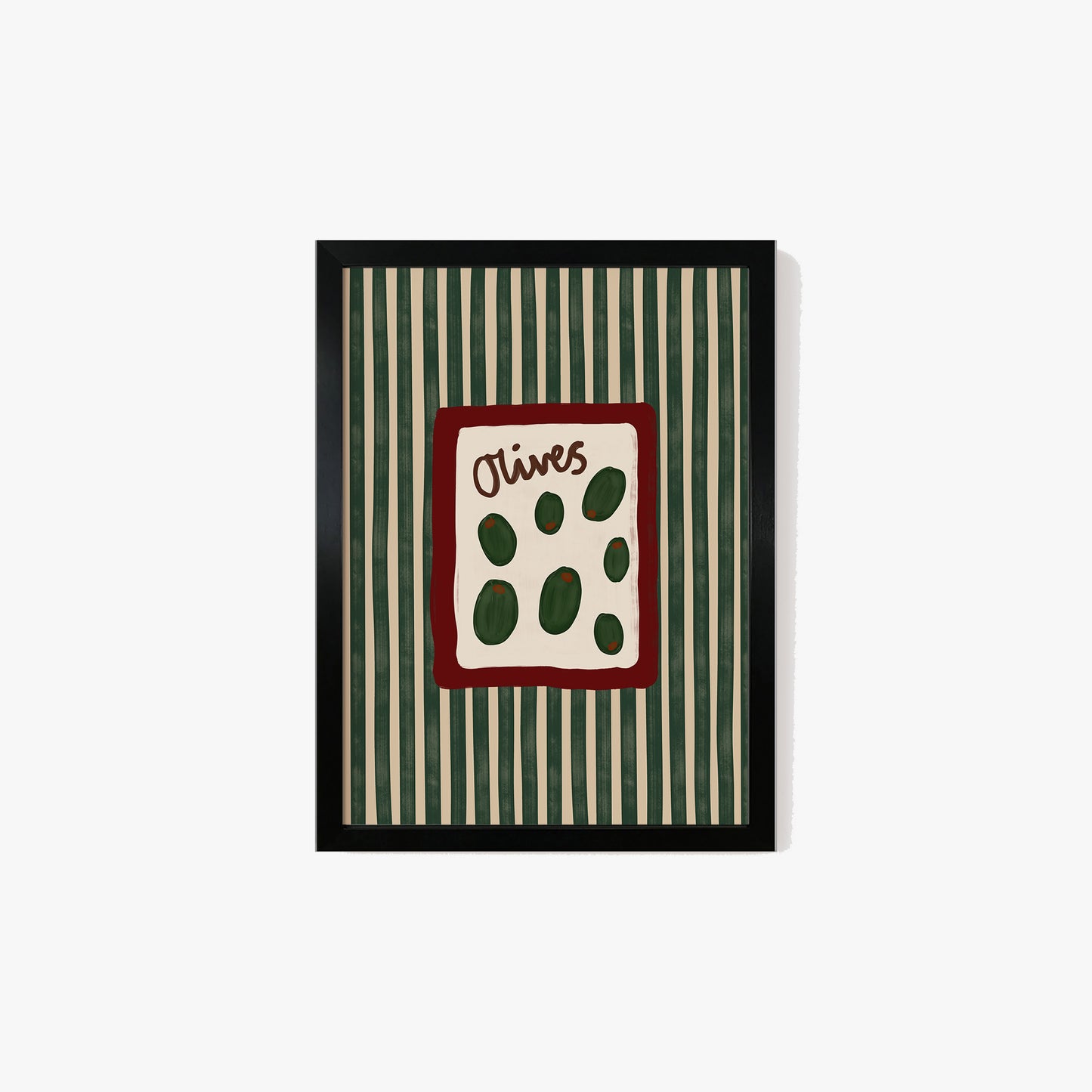 Olives Striped Print