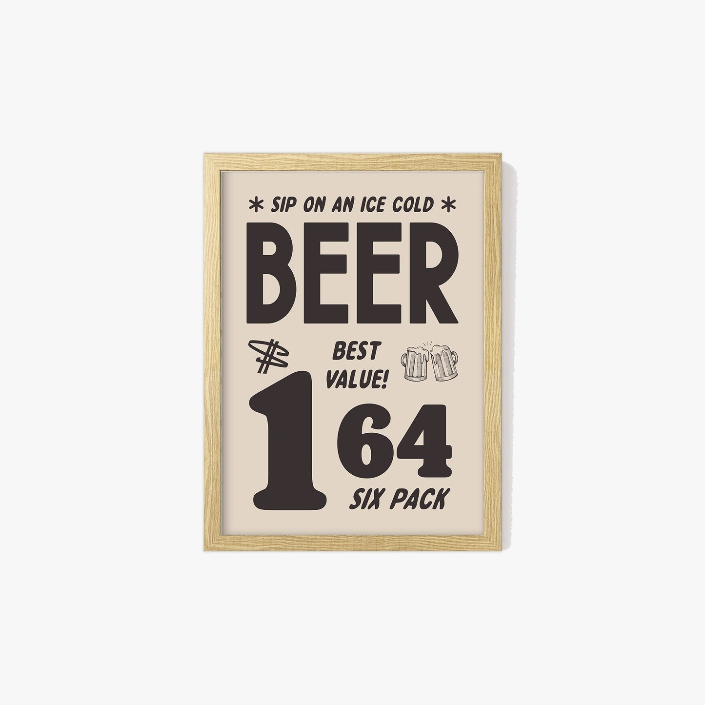 Vintage Beer Advert Print