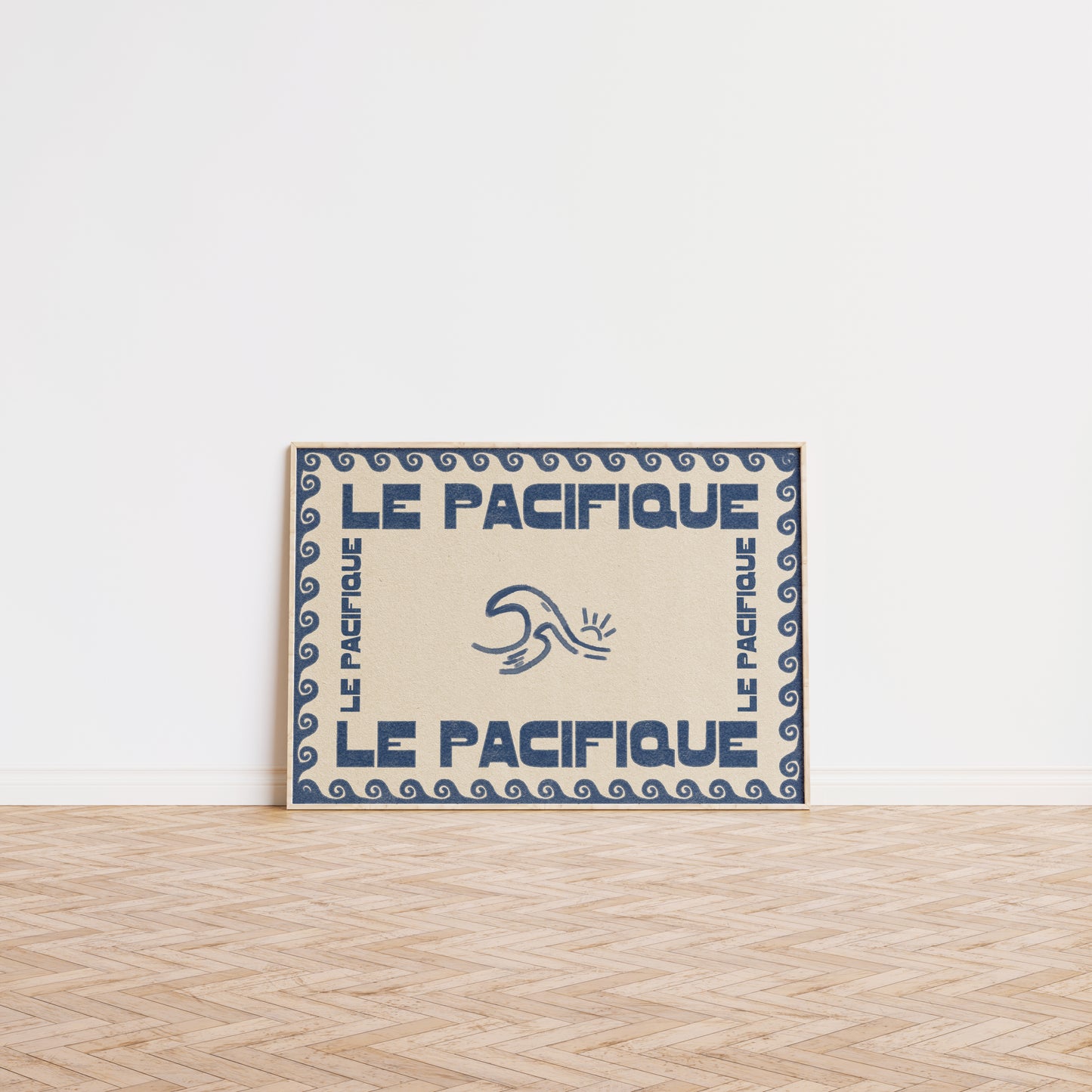 Le Pacifique Ocean Retro Print