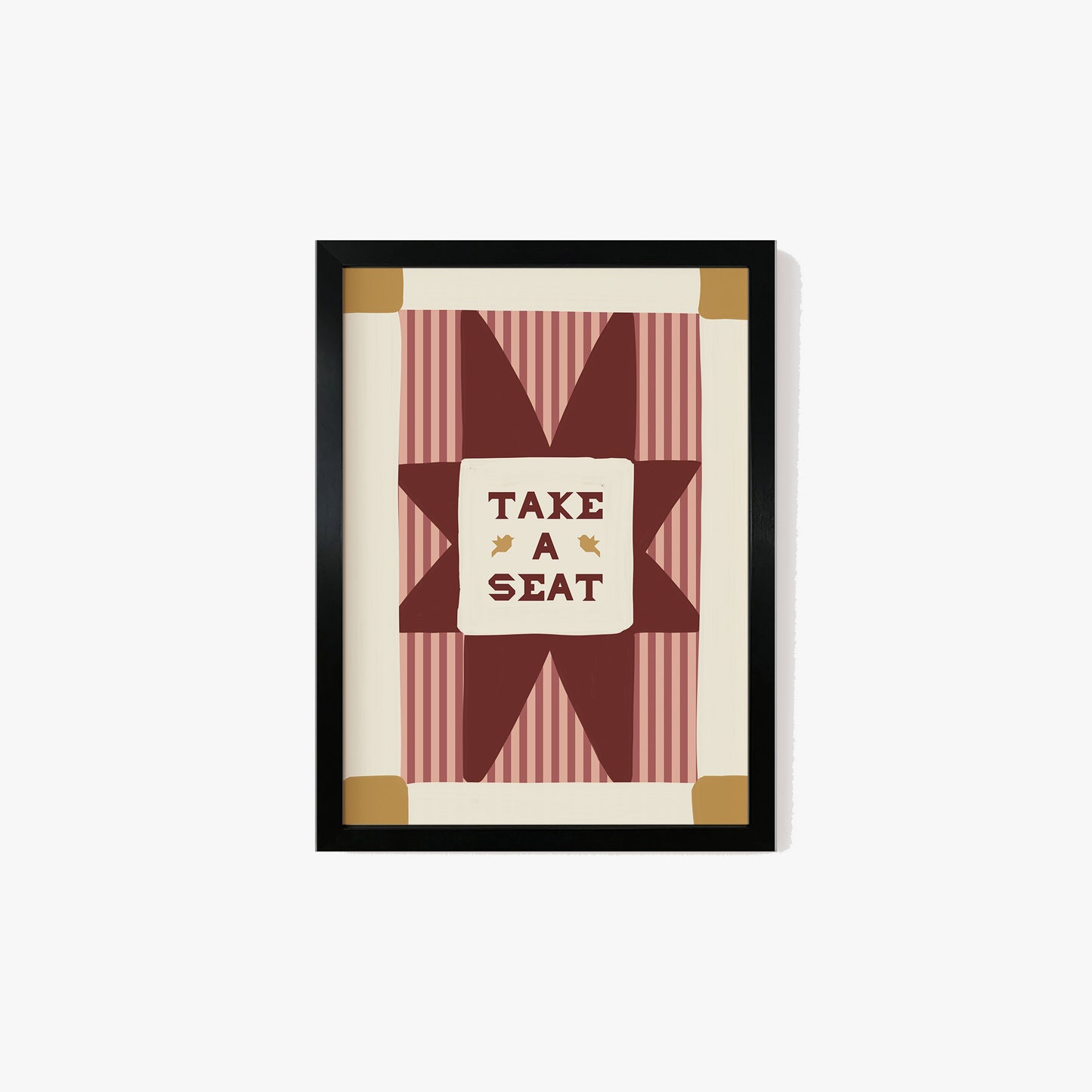 Take A Seat Stripe Print
