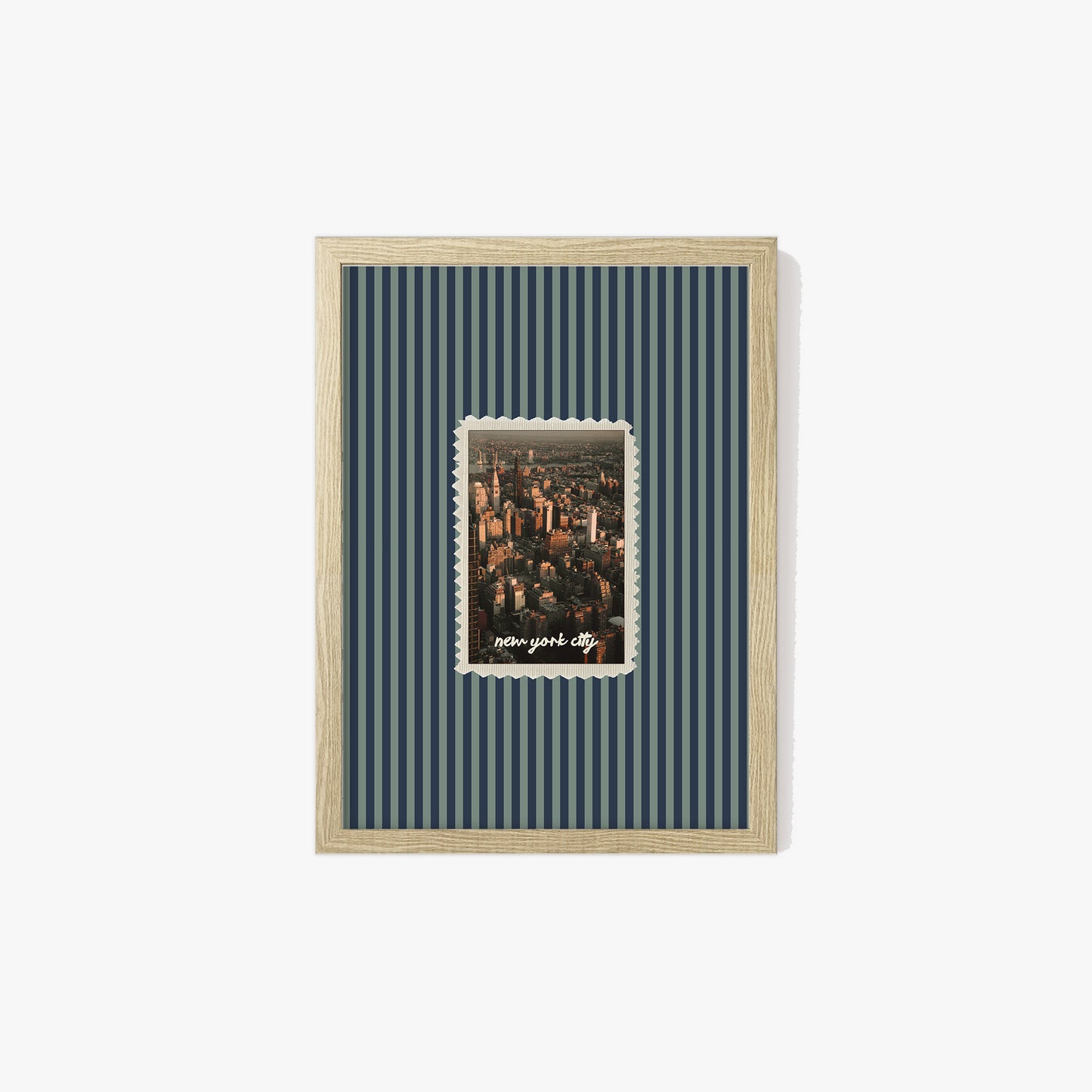 New York City Striped Print