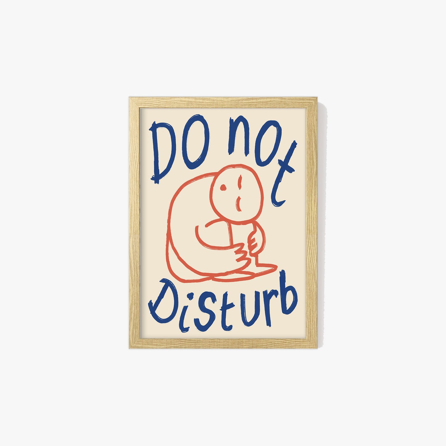 Do Not Disturb Doodle Print