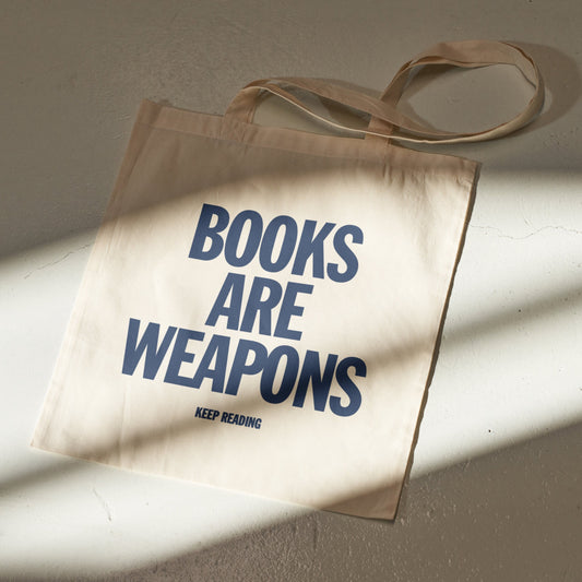 Books Are Weapons Tote Bag