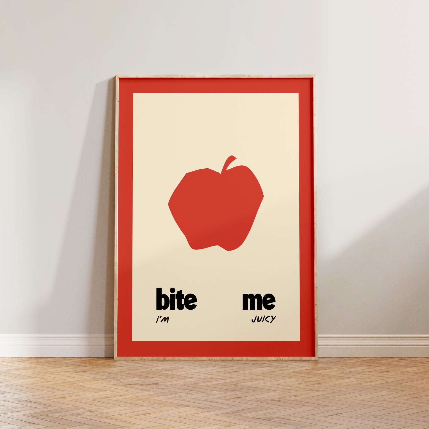 Bite Me Apple Print