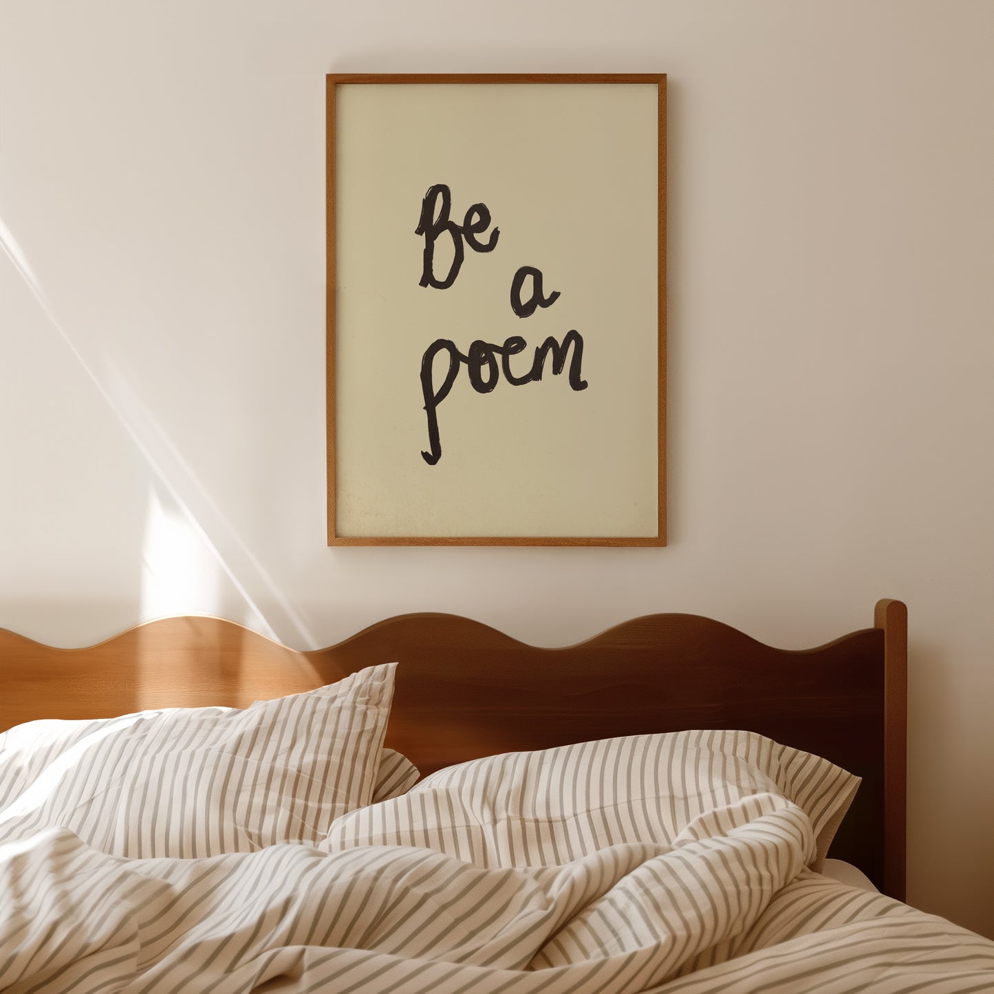 Be A Poem Handwritten Print