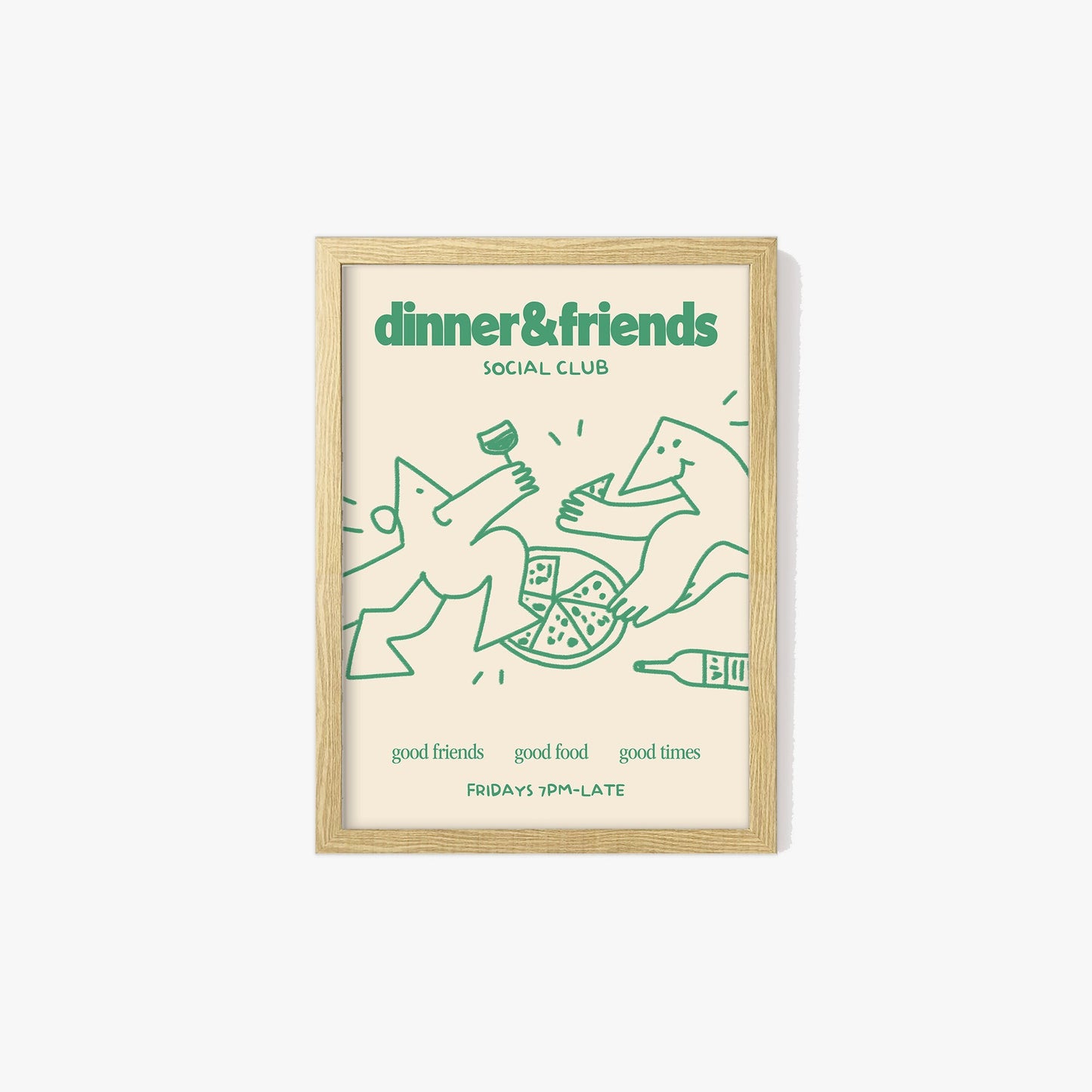 Dinner & Friends Social Club Print