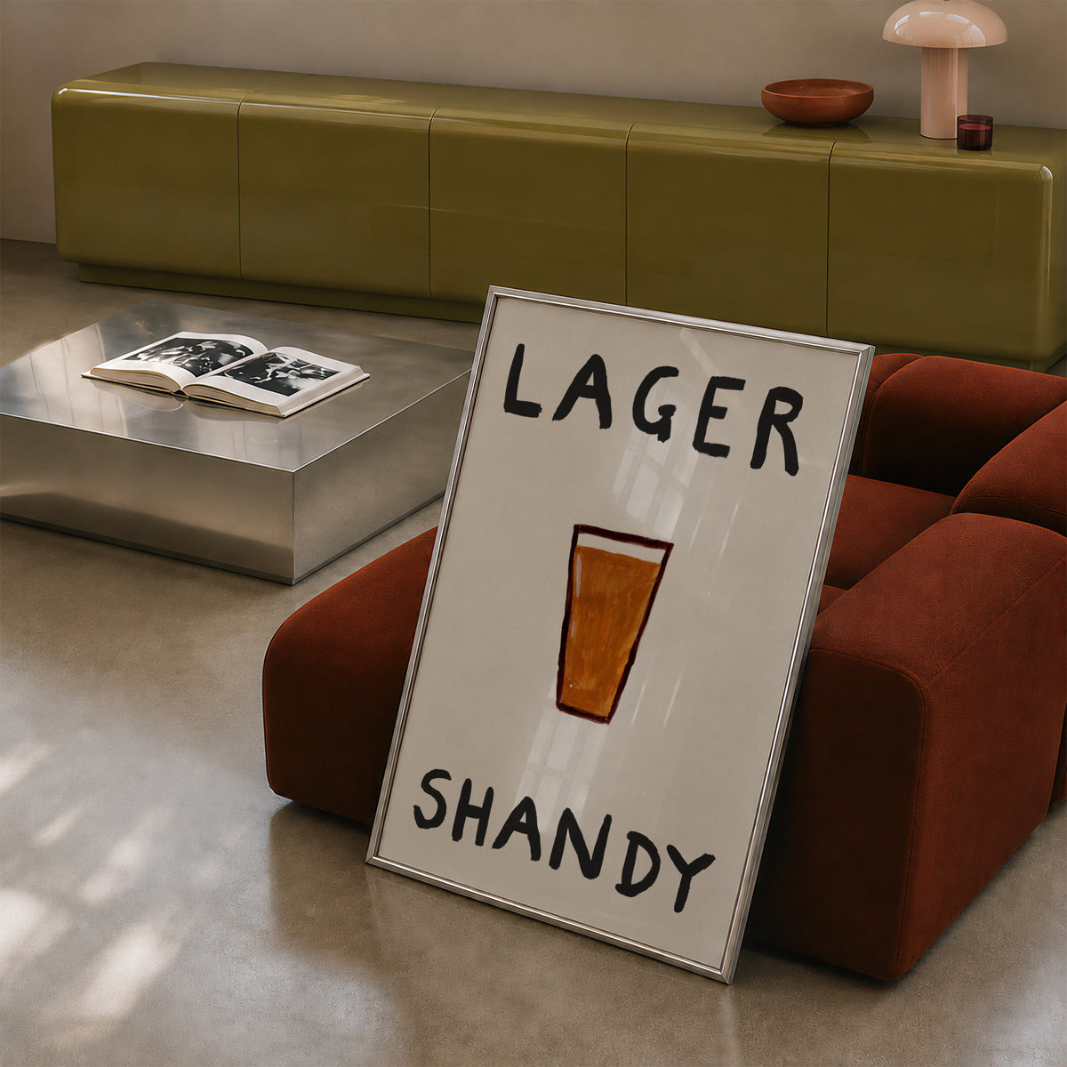 Lager Shandy Hand Painted Print