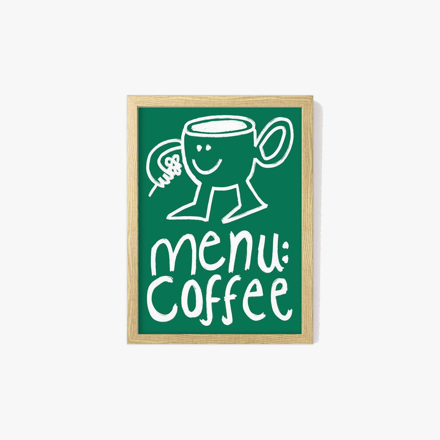 Menu Coffee Doodle Print