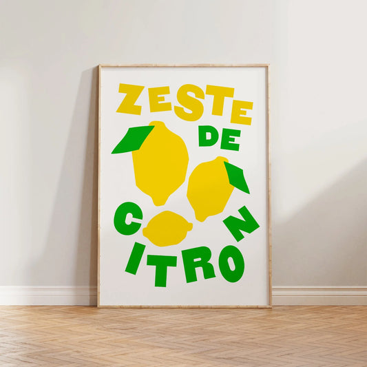 SECONDS Lemon Zest French Print