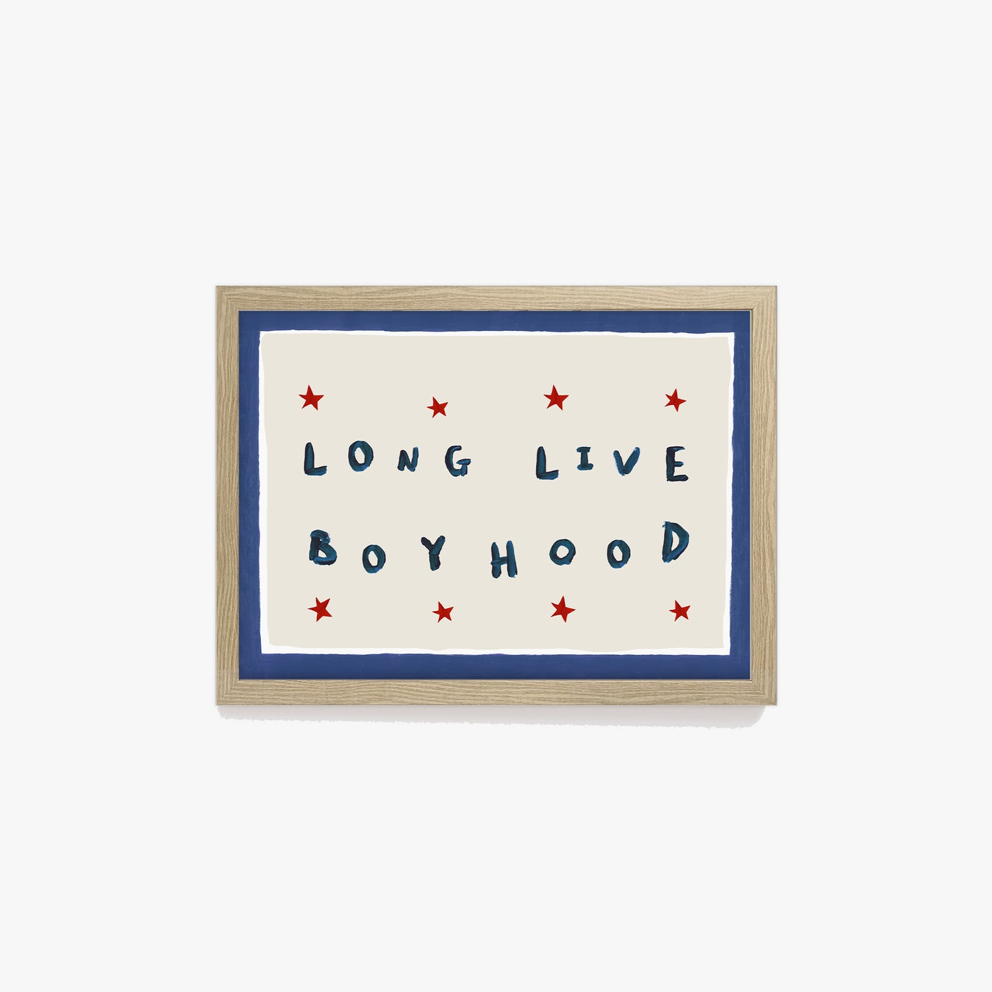 Long Live Boyhood Hand Painted Print