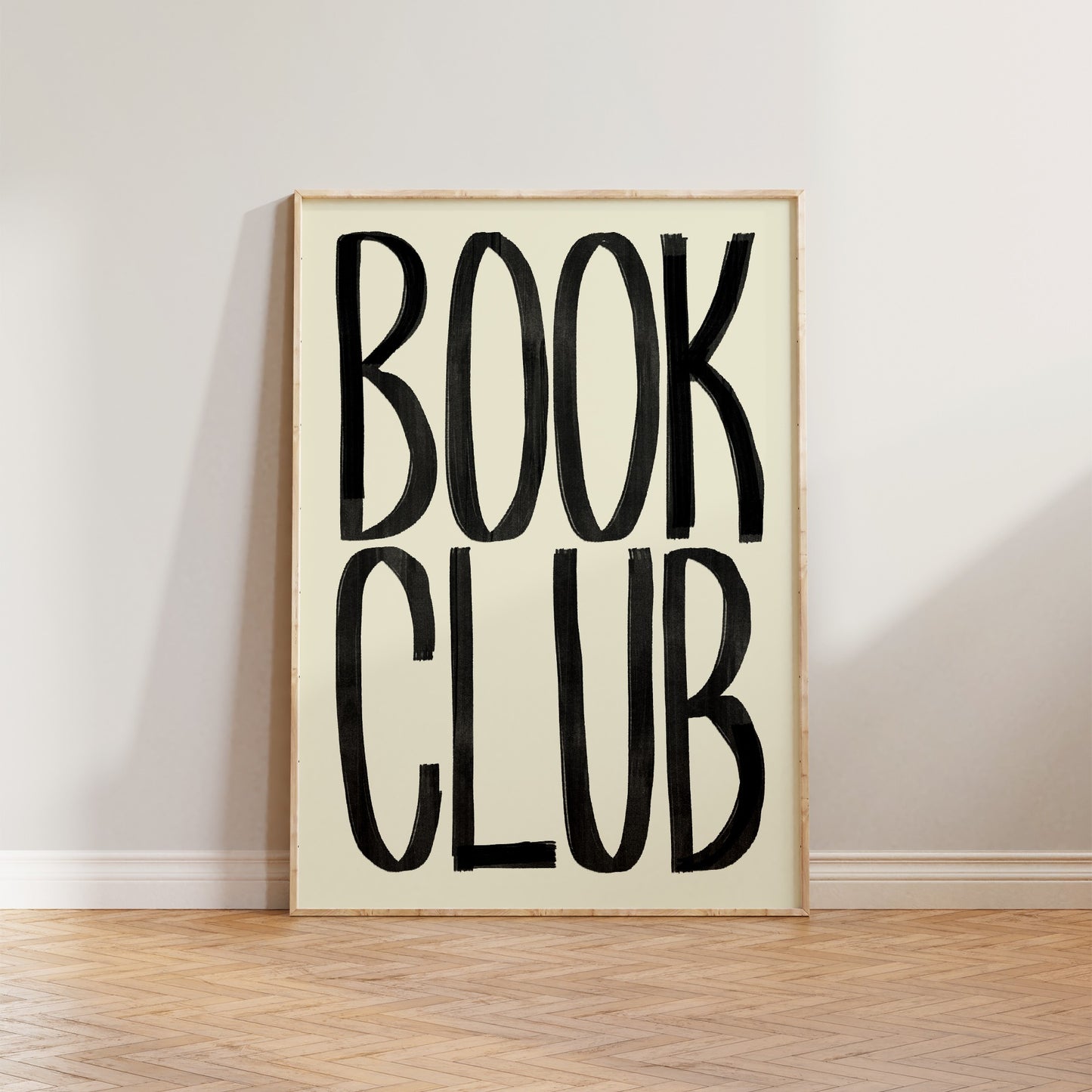 Book Club Typography Print