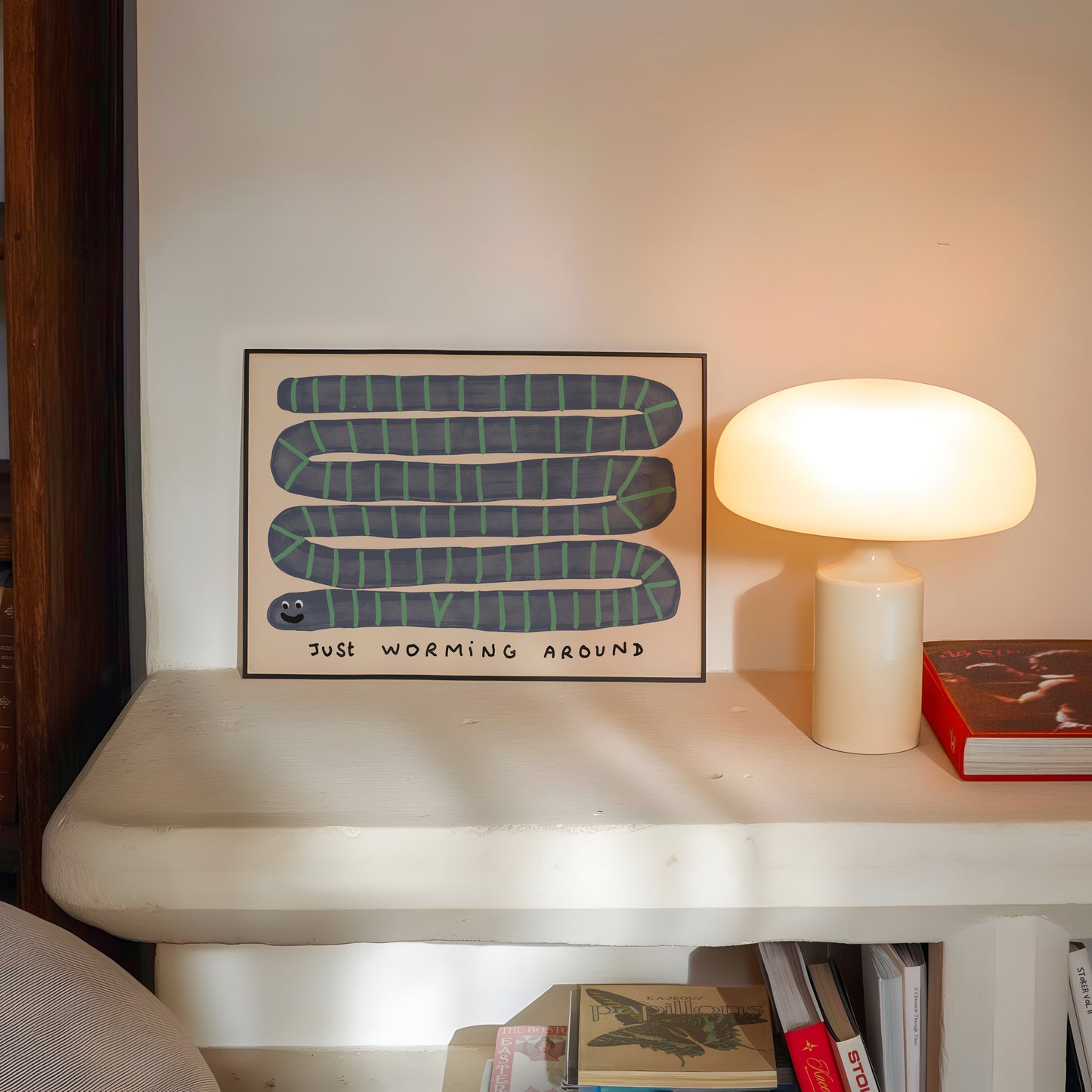 Just Worming Around Print