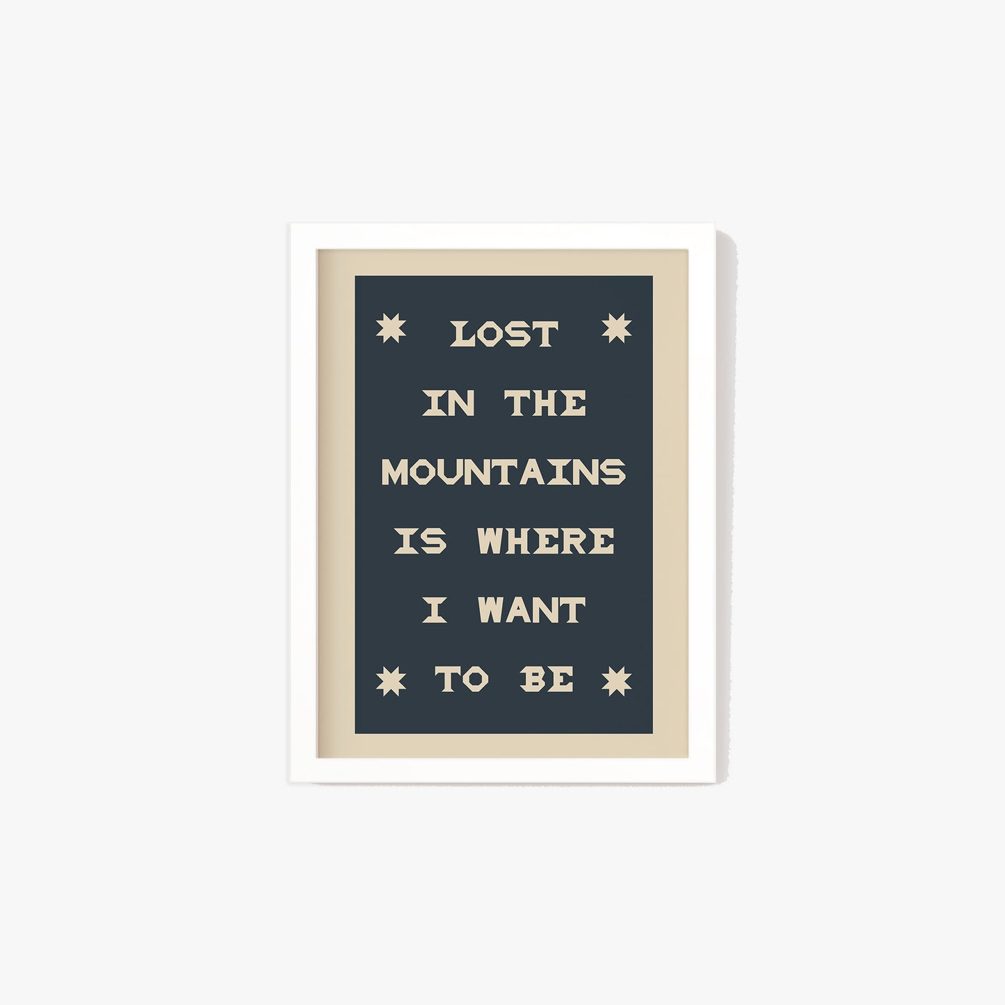 Lost In The Mountains Print