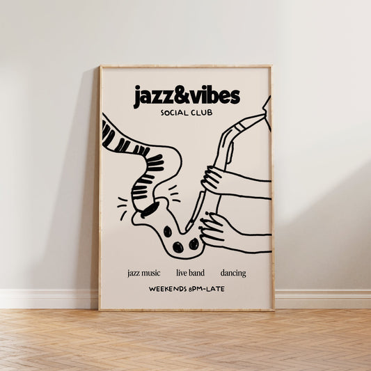 Jazz & Vibes Social Club Print
