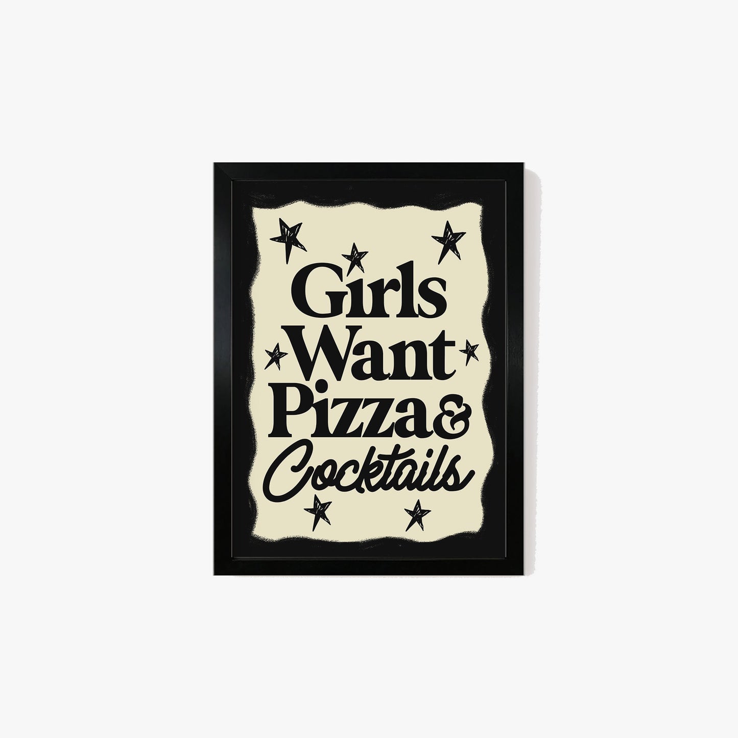 Girls Want Pizza & Cocktails Print