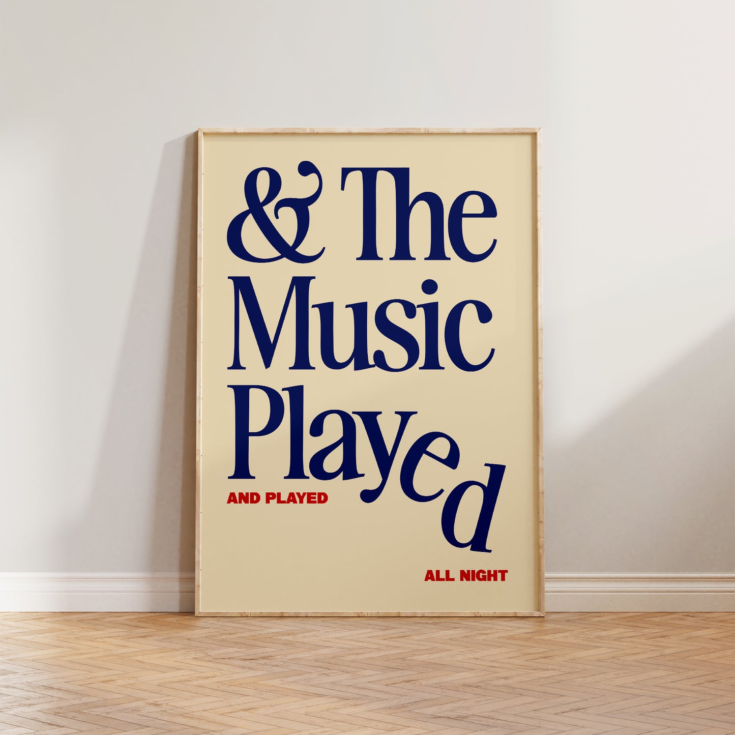 The Music Played Print