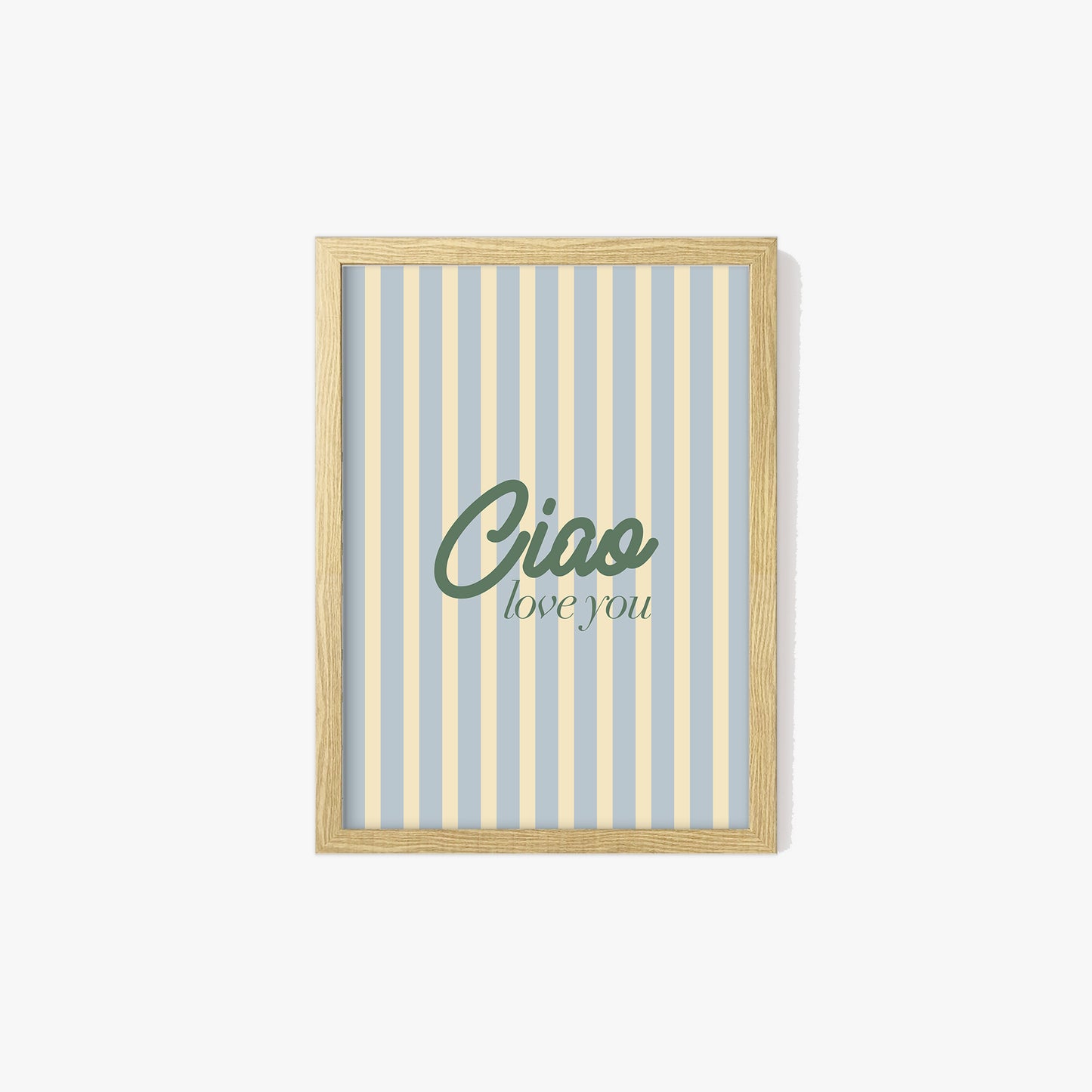 Ciao Love You Hallway Stripe Print