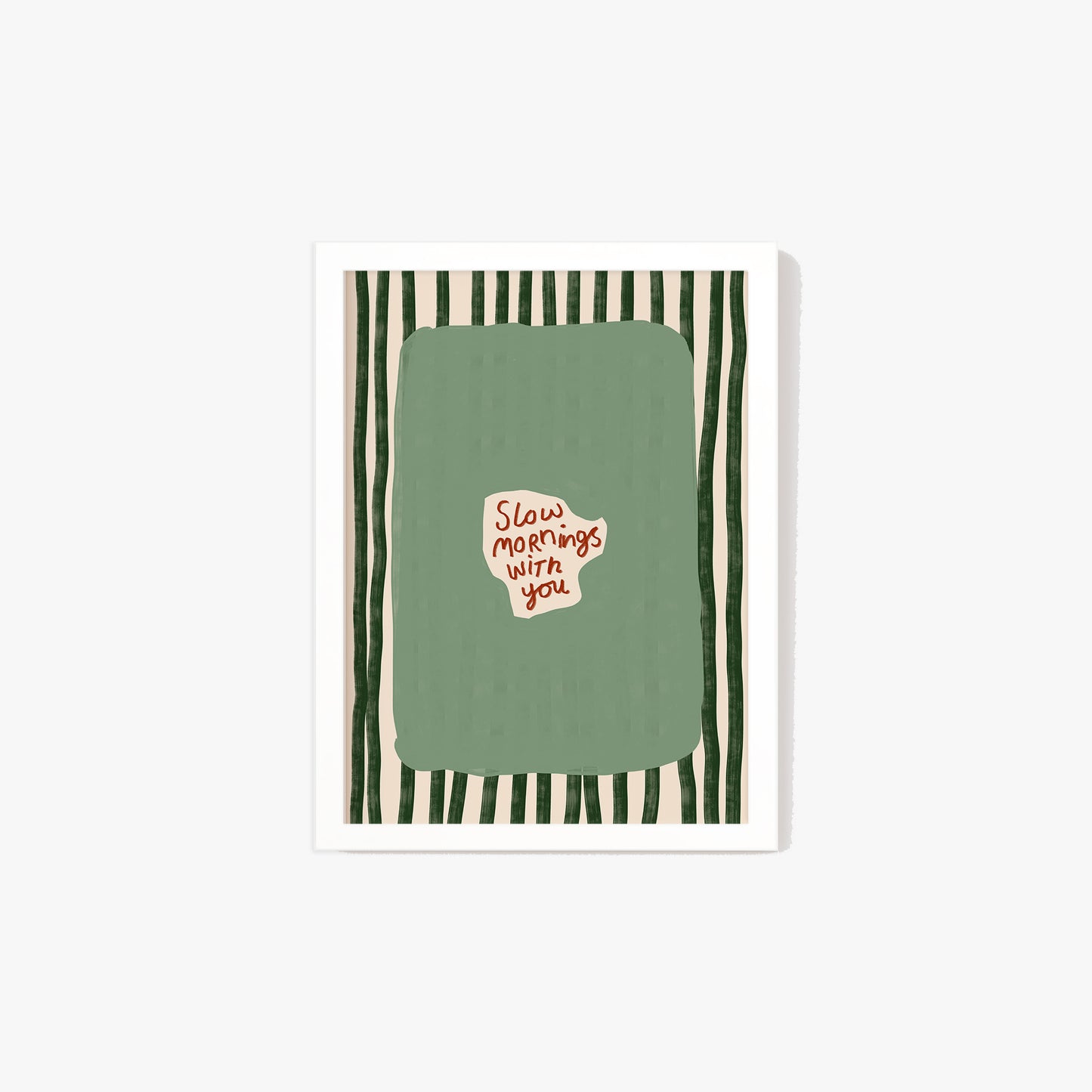 Slow Mornings With You Striped Print