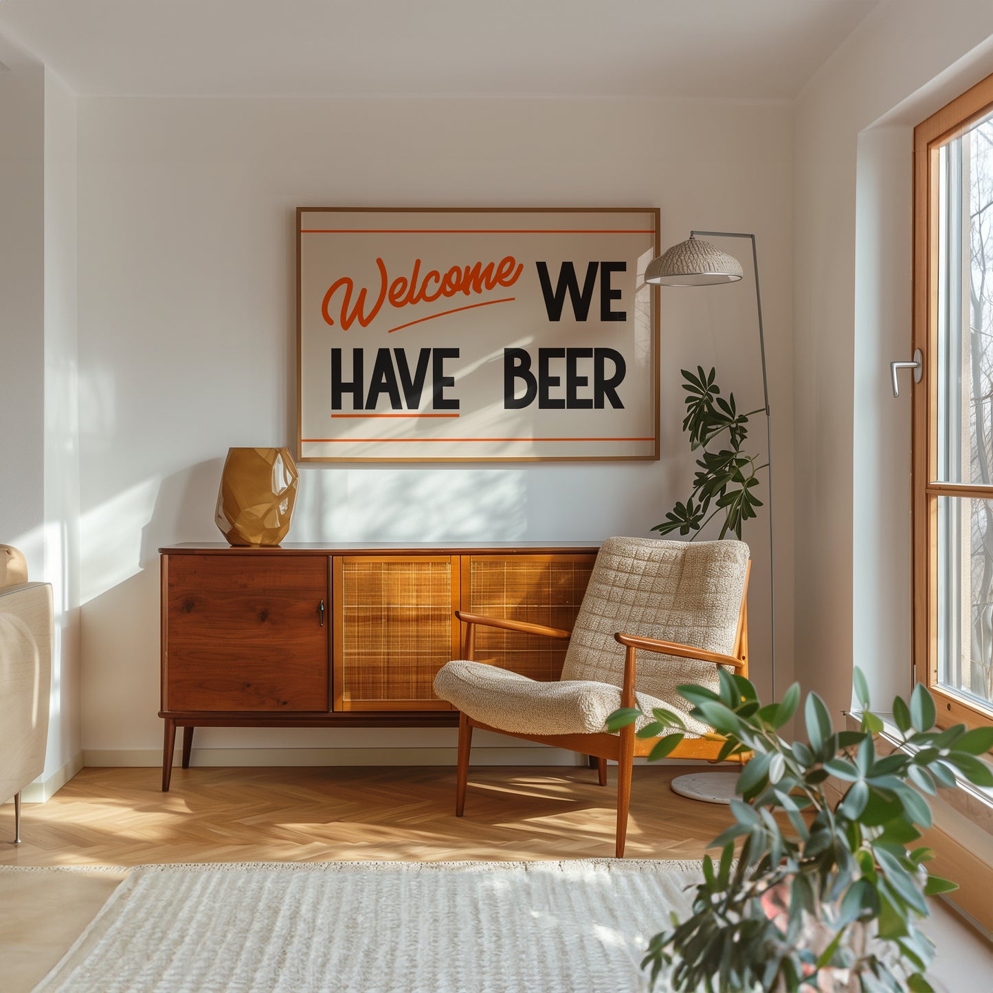 Welcome We Have Beer Print