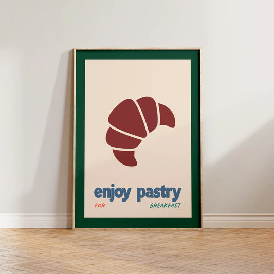 SECONDS Enjoy Pastry For Breakfast Print