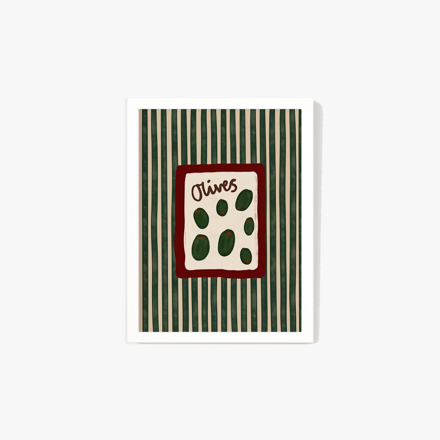 Olives Striped Print