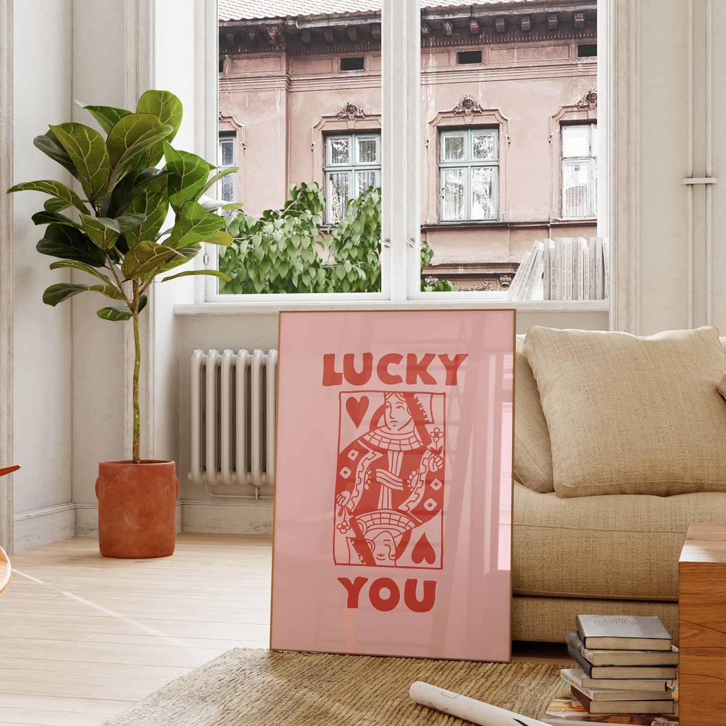 SECONDS Lucky You Queen Print