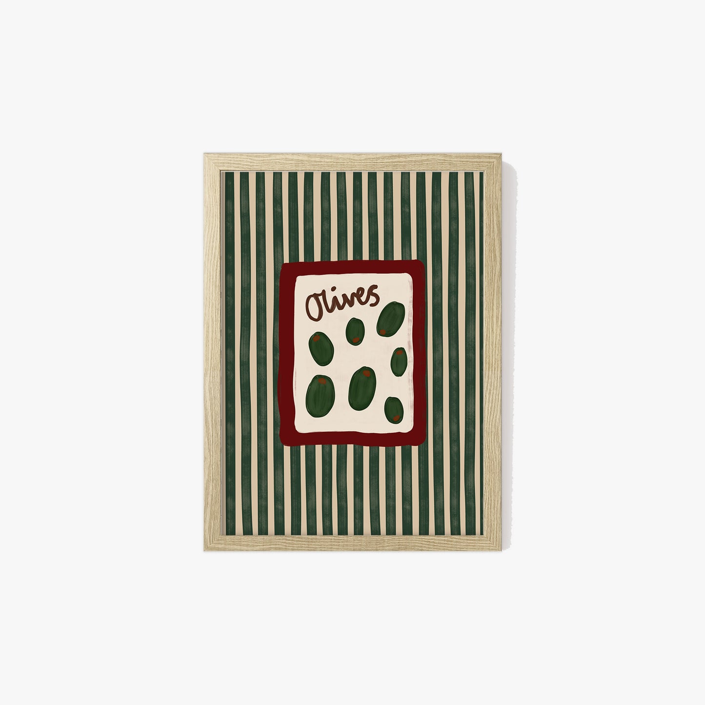 Olives Striped Print