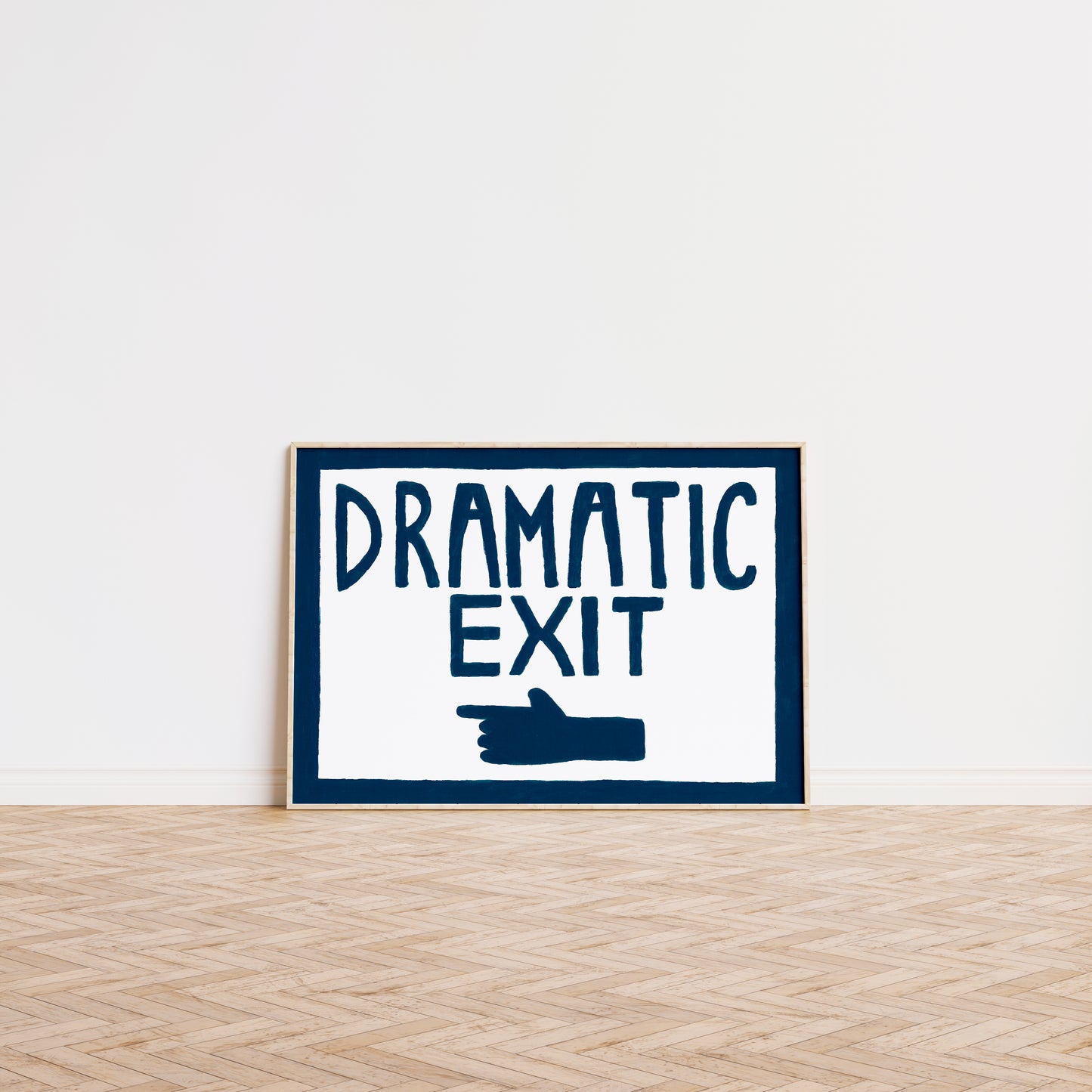 Dramatic Exit Pointing LEFT Print