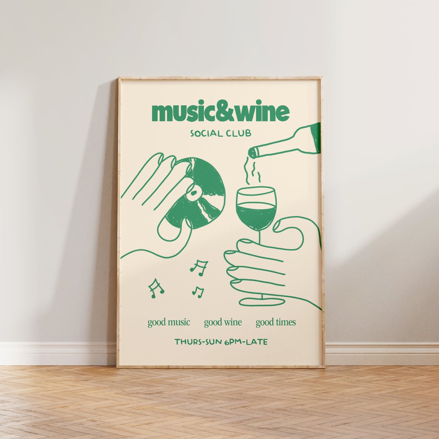 Music & Wine Social Club Print