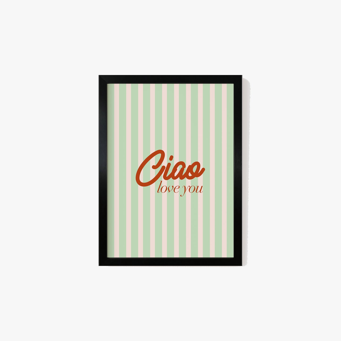 Ciao Love You Hallway Stripe Print