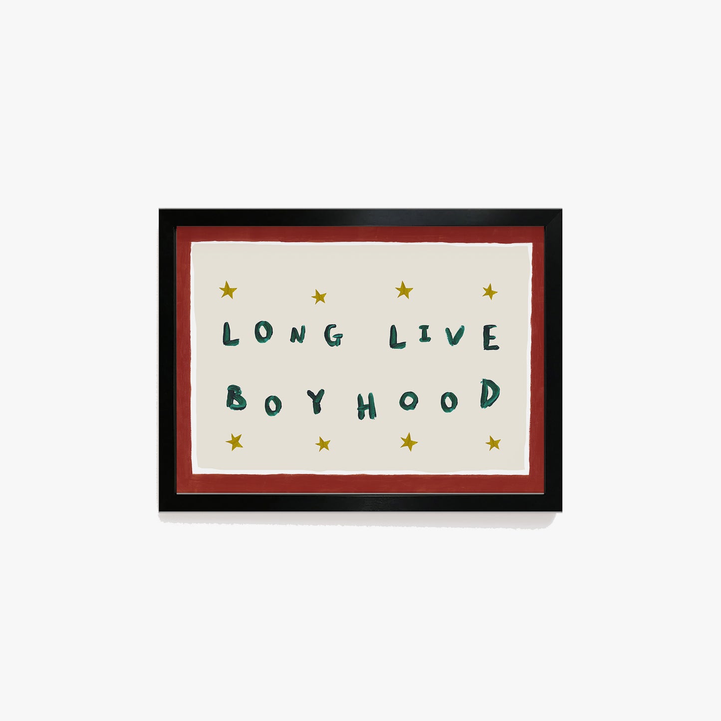 Long Live Boyhood Hand Painted Print