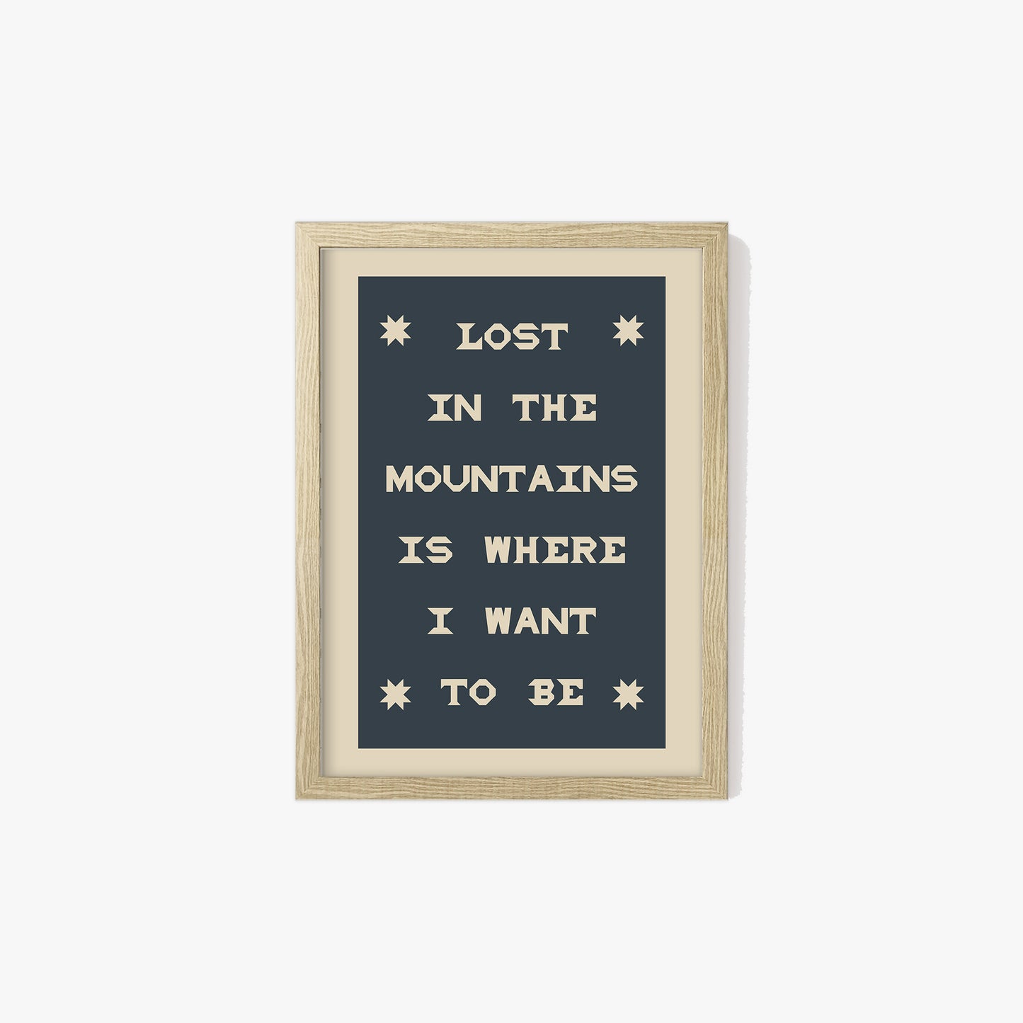 Lost In The Mountains Print