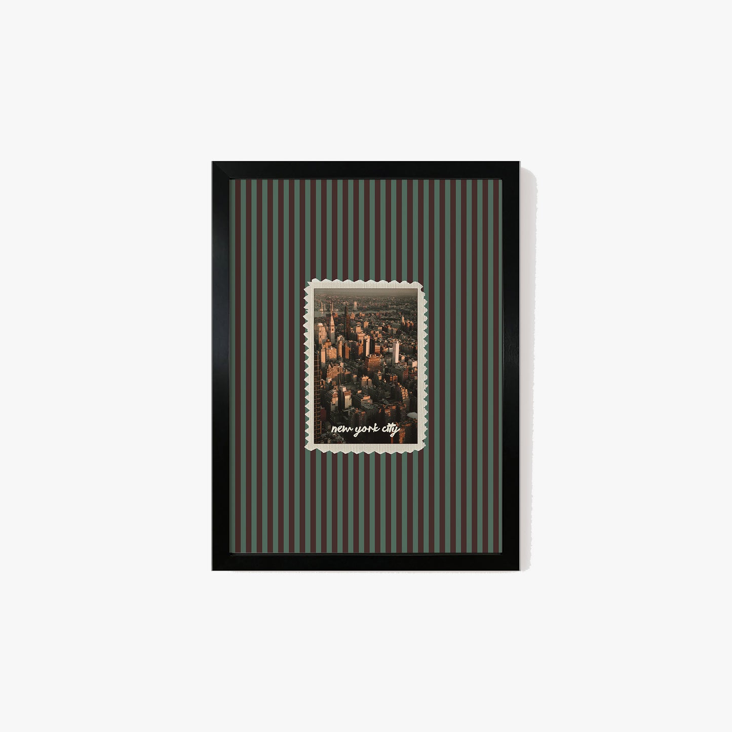 New York City Striped Print